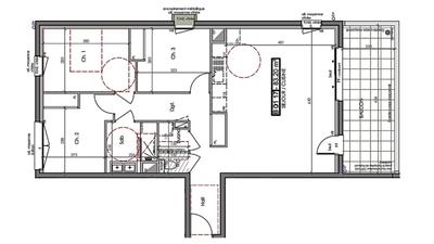 Appartement - 83 m² - 4 pièces