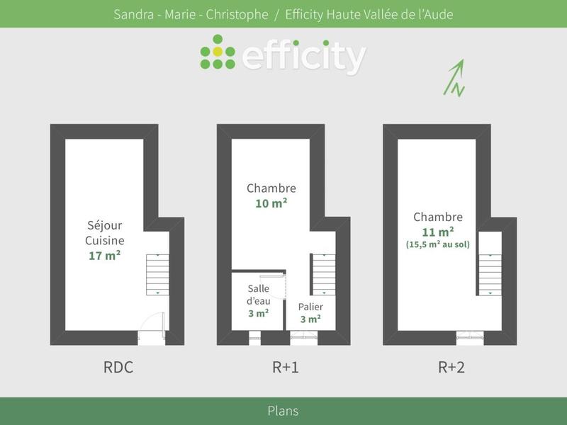 Maison de village - 50 m² - 3 pièces