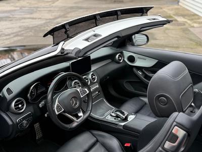 Mercedes Classe c Cabriolet 220d 9g-Tronic 170cv Amg-Line *Suivi à l'appui Mercedes* Caméra*Ja19"Cuir, très belles options