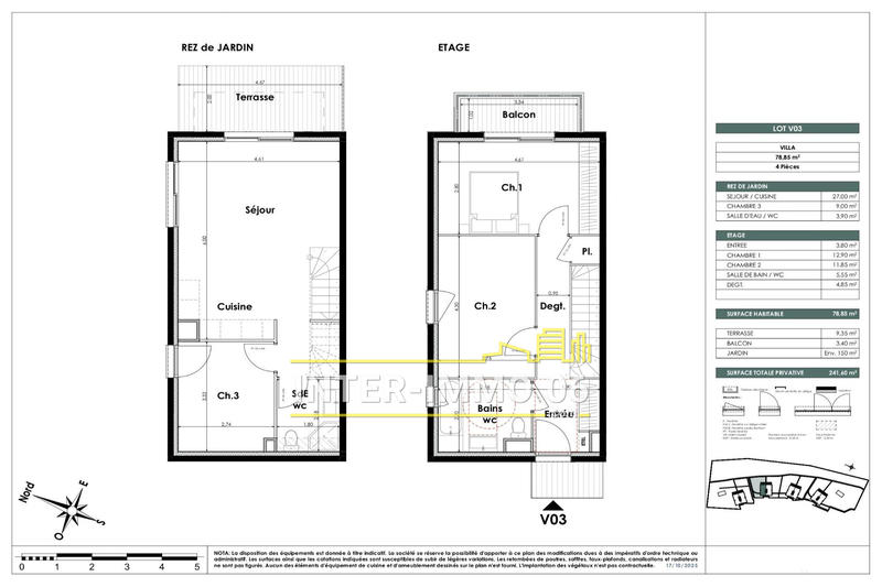 Villa - 79 m² - 4 pièces