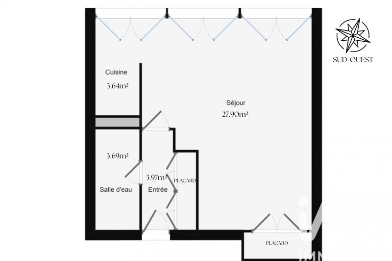 Appartement - 39 m² - 1 pièce