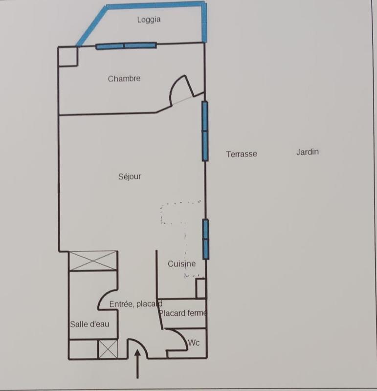 Appartement - 45 m² - 2 pièces