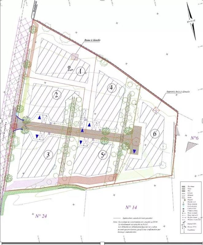 Terrain constructible - 1 246 m²