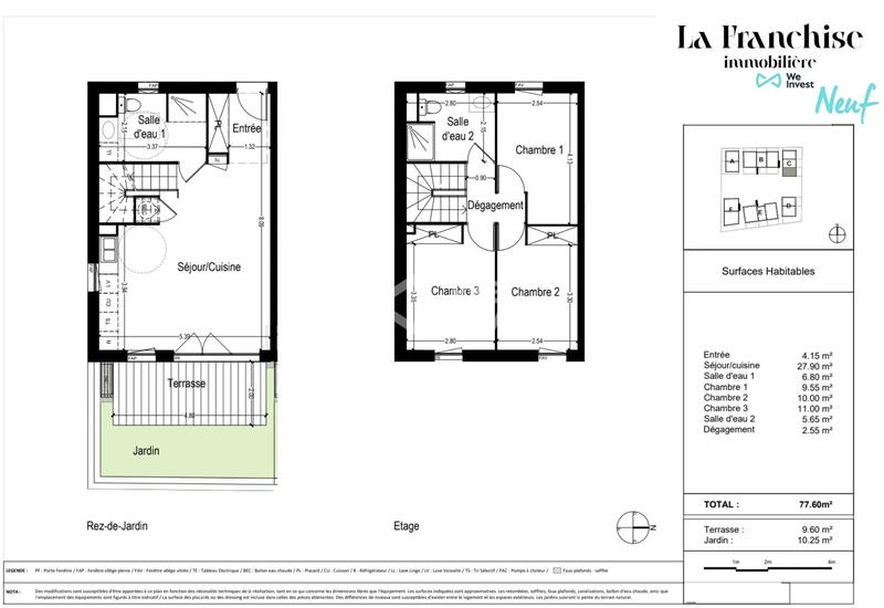 Maison - 78 m² - 4 pièces