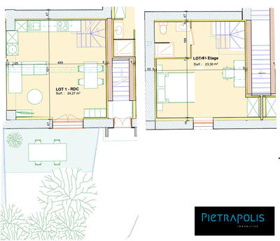 Appartement - 47 m² - 2 pièces