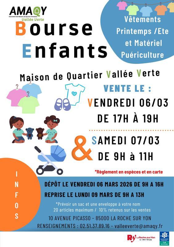 Bourse aux vêtements enfants printemps été et puériculture
