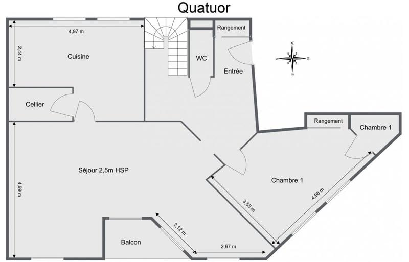 Duplex - 152 m² - 4 pièces