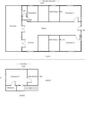 Maison - 104 m² - 5 pièces