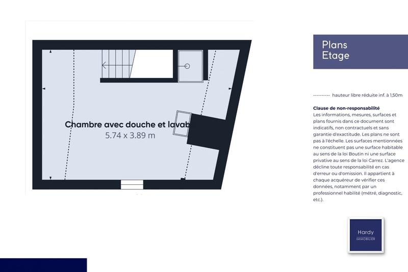 Appartement - 30 m² - 2 pièces