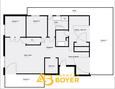 Appartement - 97 m² - 4 pièces