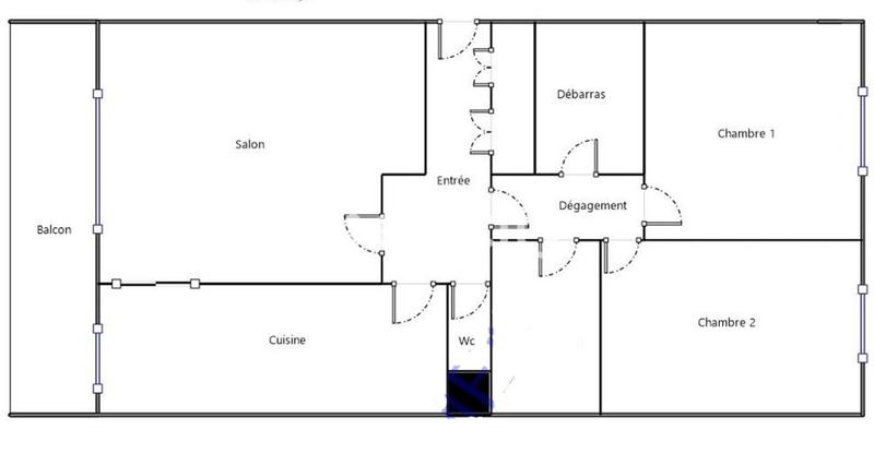 Appartement - 66 m² - 3 pièces