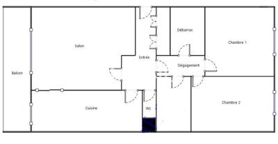 Appartement - 66 m² - 3 pièces