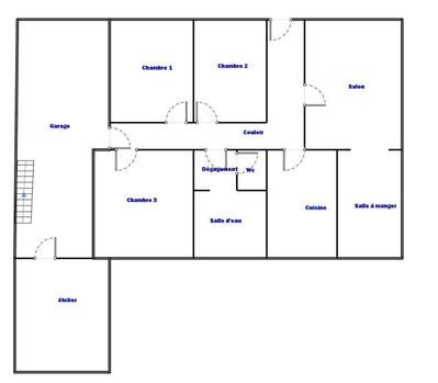 Maison - 92 m² - 5 pièces