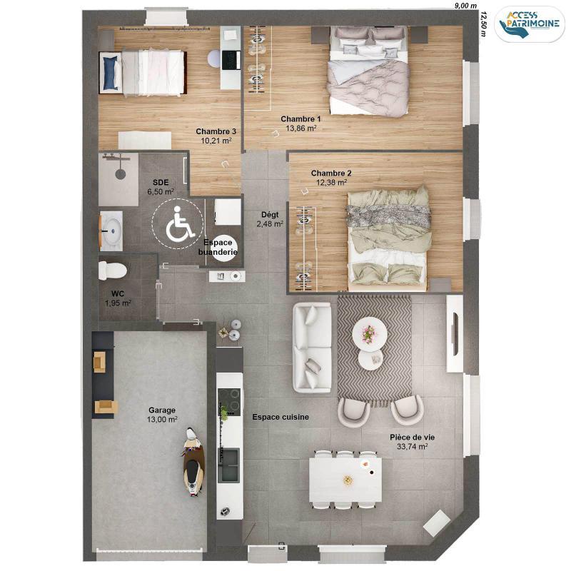 Maison - 81 m² - 5 pièces