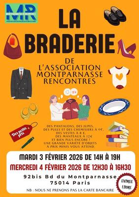 Braderie de l'association montparnasse rencontres