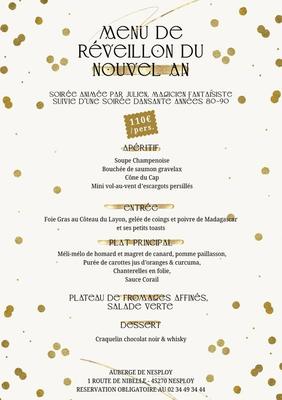 Soirée réveillon du nouvel an