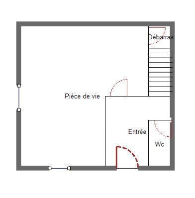 Maison de bourg - 54 m² - 2 pièces
