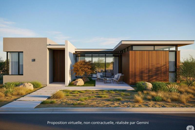 Terrain constructible - 1 100 m²