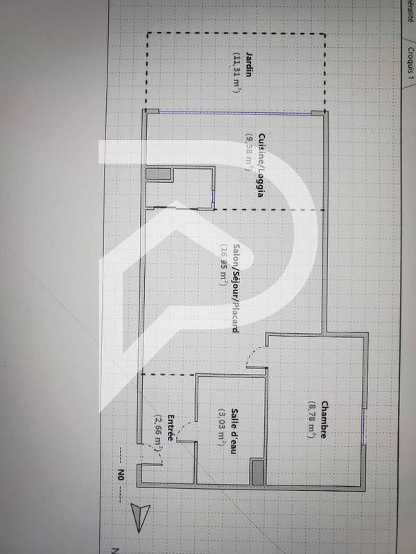 Appartement - 41 m² - 2 pièces