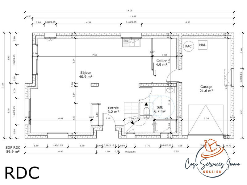 Maison - 130 m² - 5 pièces