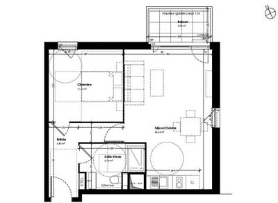 Appartement - 46 m² - 2 pièces