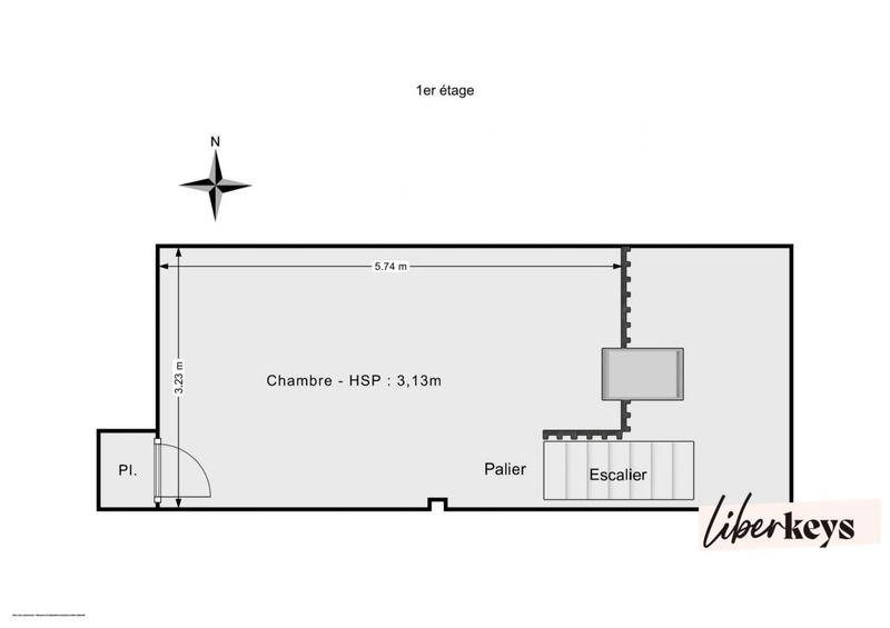 Duplex - 48 m² - 3 pièces