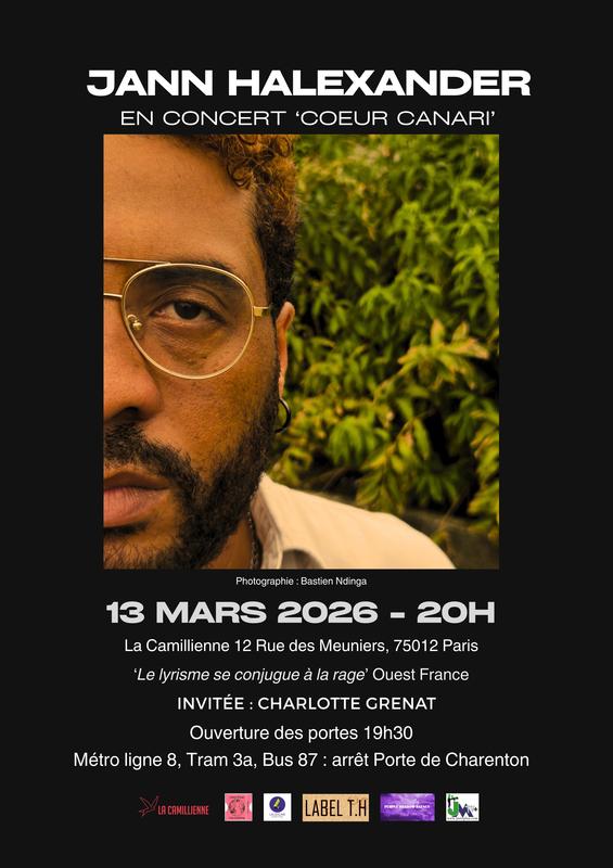 Jann Halexander en concert 'Coeur Canari' à la Camillienne, 13/03/2026, Paris