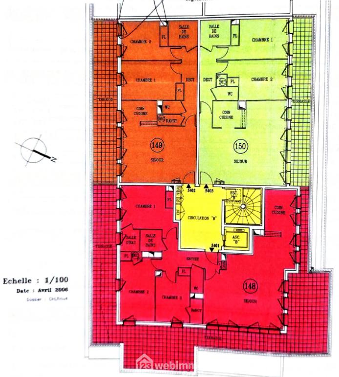 Appartement - 93 m² - 4 pièces