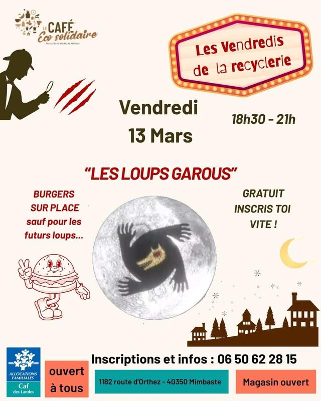 Vendredi de la Recyclerie – Soirée Jeu Loups-Garous