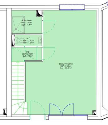 Maison - 91 m² - 5 pièces