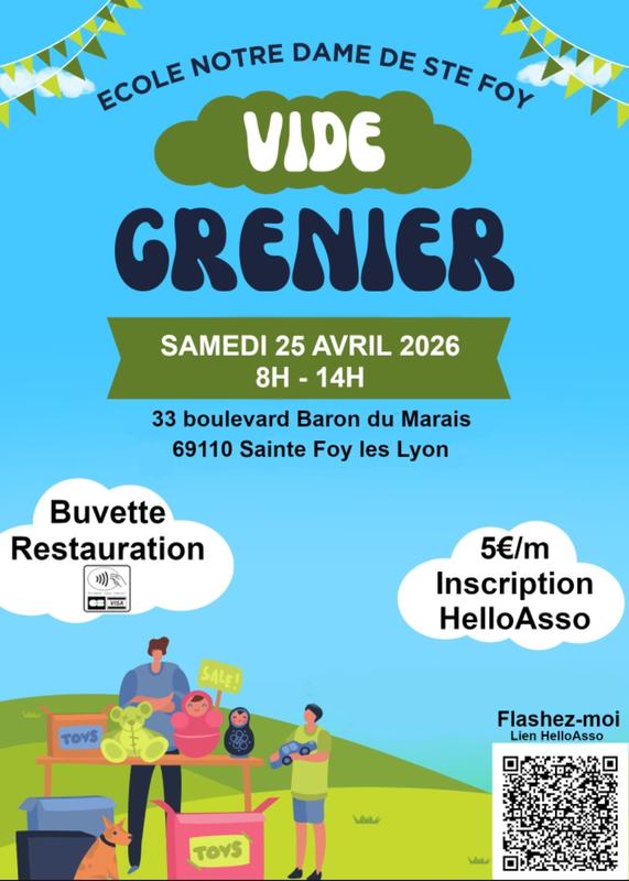 Vide Grenier Ecole Notre Dame de Sainte Foy les Lyon