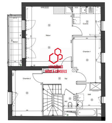 Duplex - 82 m² - 4 pièces