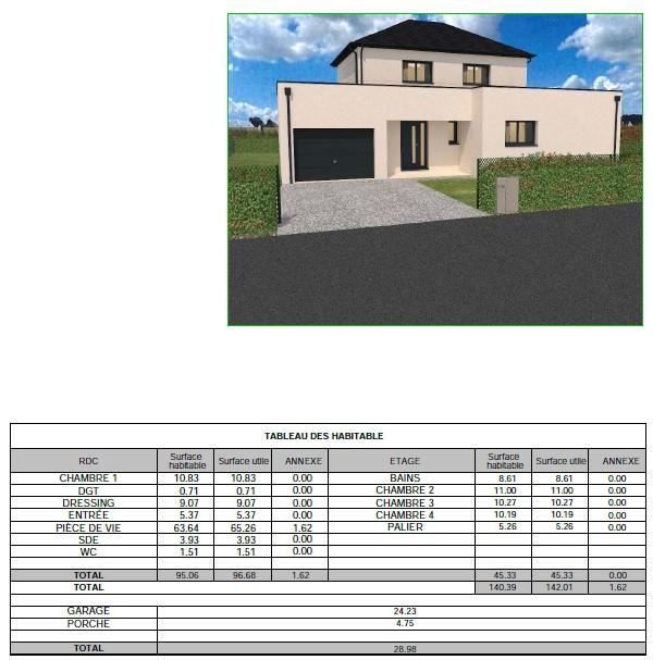 Maison - 140 m² - 6 pièces