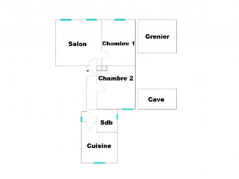 Appartement - 75 m² - 3 pièces