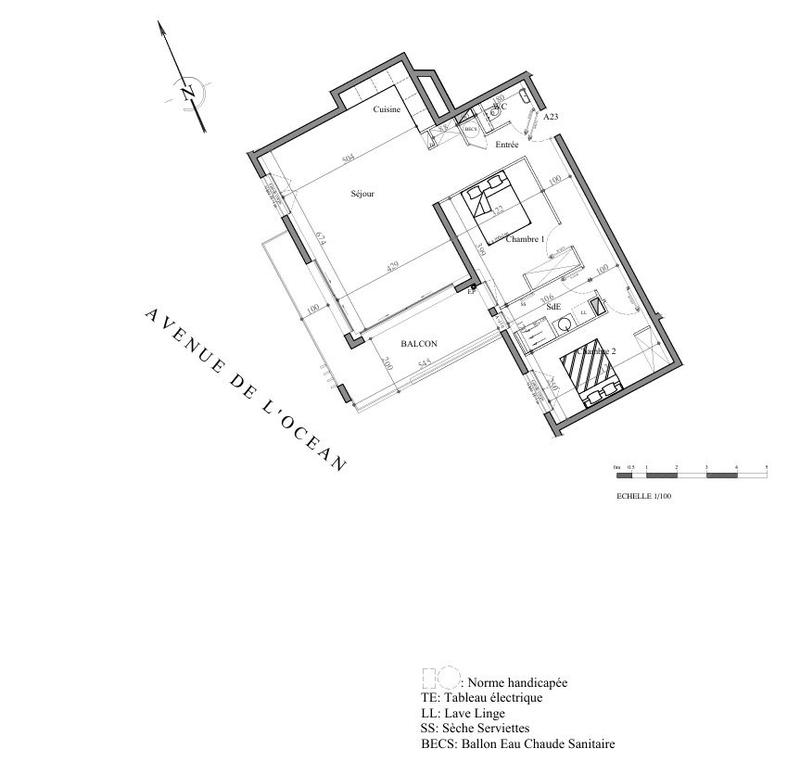 Appartement - 76 m² - 3 pièces