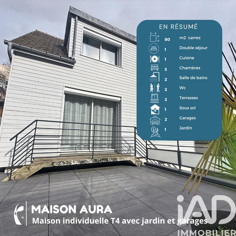 Maison - 80 m² - 4 pièces