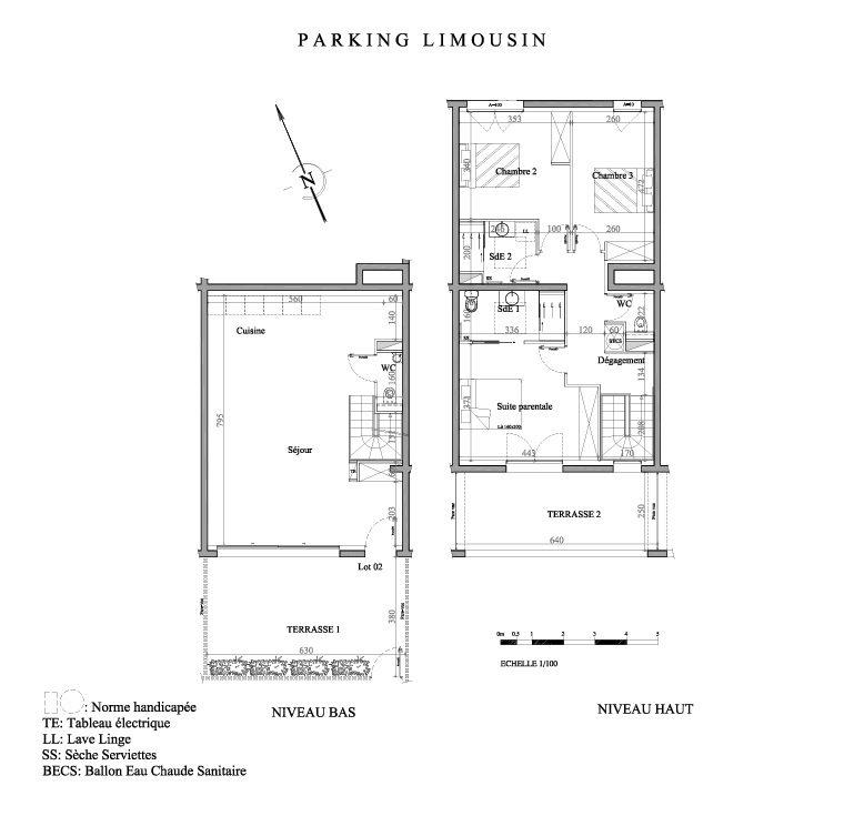 Duplex - 105 m² - 4 pièces