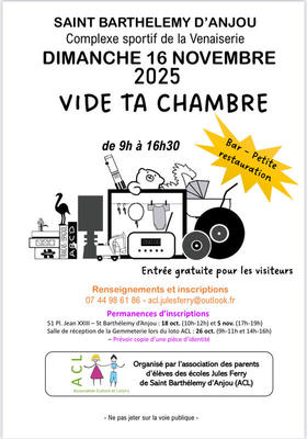 Vide ta chambre de l'acl jules ferry