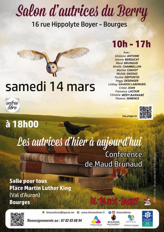 Salon d'autrices du Berry et conférence "Les autrices d'hier à aujourd'hui"