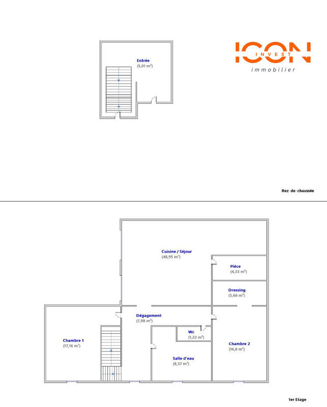 Appartement - 115 m² - 4 pièces