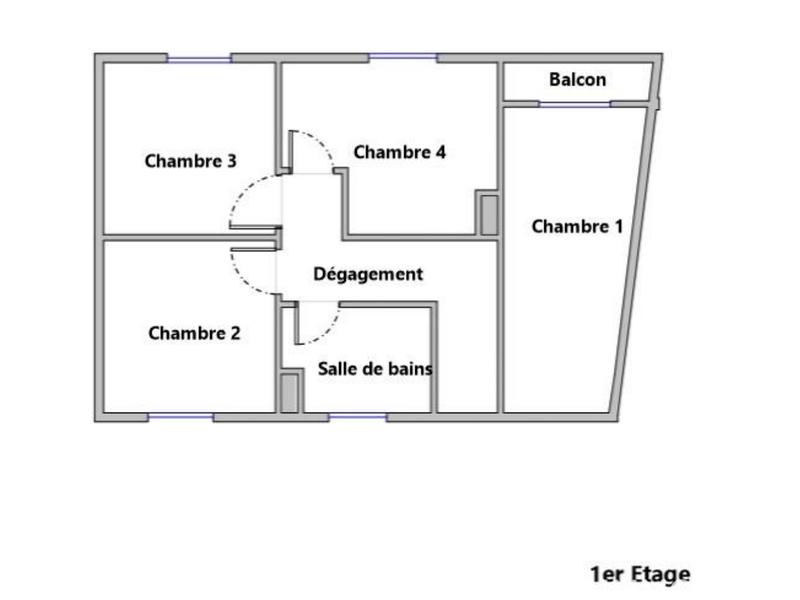 Maison - 96 m² - 5 pièces