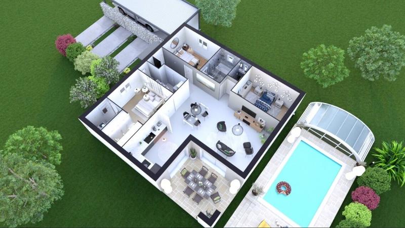 Maison - 99 m² - 4 pièces