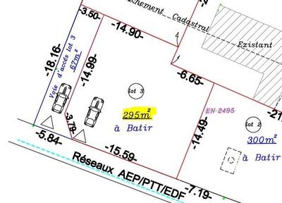 Terrain - 295 m²