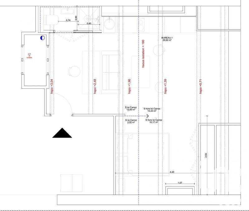 Studio - 17 m² - 1 pièce