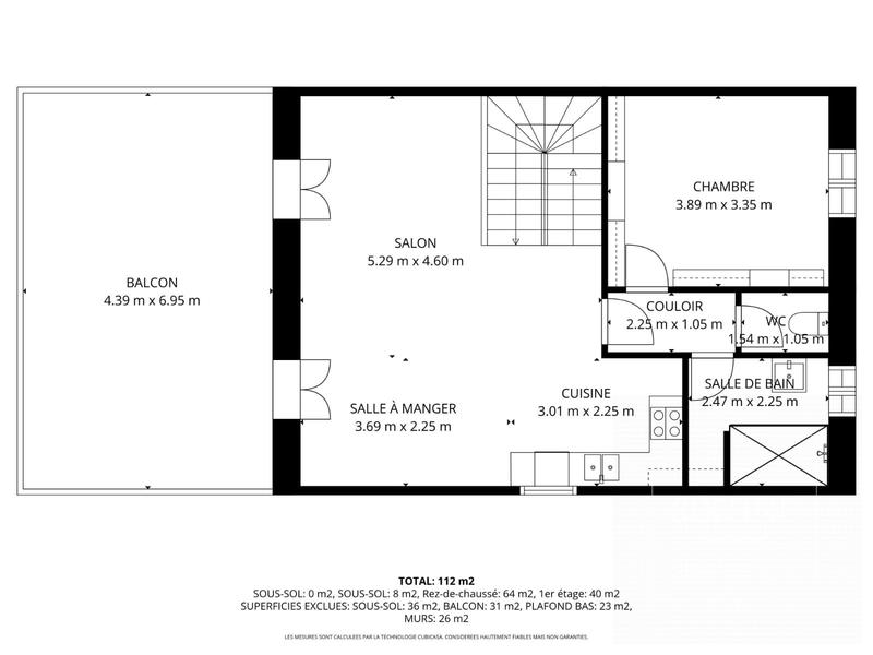 Appartement - 135 m² - 5 pièces