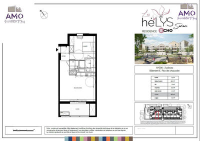 Appartement - 47 m² - 2 pièces