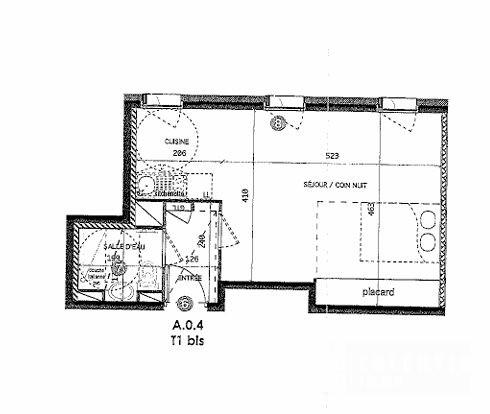 Appartement - 33 m² - 1 pièce