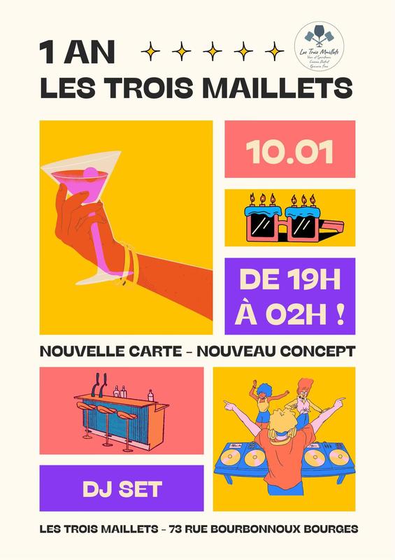 Les Trois Maillets fêtent leur 1 an !