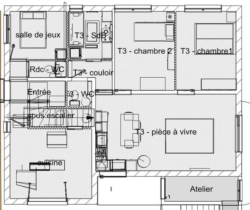 Appartement - 85 m² - 4 pièces