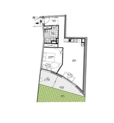 Appartement - 51 m² - 2 pièces